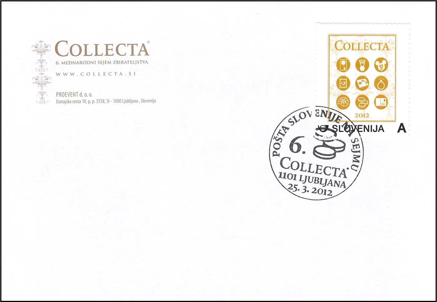POŠTA SLOVENIJE NA SEJMU COLLECTA 2012   